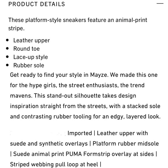 NEW PUMA Mayze Roar Platform Sneakers Shoes White 7.5 Women’s, Size 6 Girl’s - Picture 10 of 16